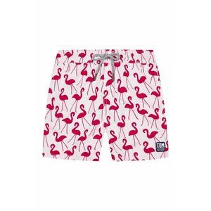 Tom&Teddy Flamingo pink Print Swim Trunks